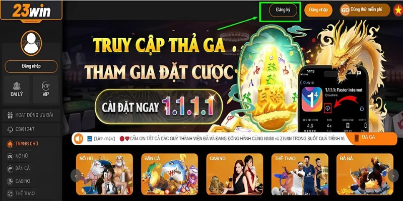 Nhà cái 23win có tính năng bảo mật cao