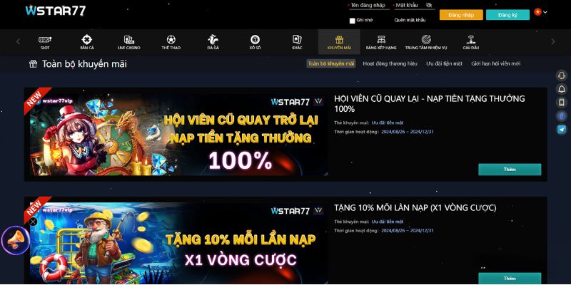 Tổng quan nhà cái wstar77